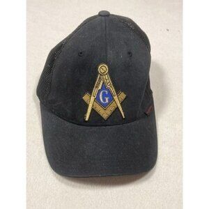 Adult Masonic Mason Baseball Hat Cap Flexfit Mesh